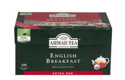 Ahmad Tea London English Breakfast Demlik Poşet Çay 3.2gr 100lü - Ahmad Tea