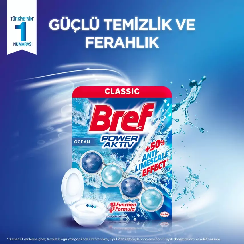Bref WC Power Aktiv Duopack Tuvalet Bloğu Okyanus 2'li - 2