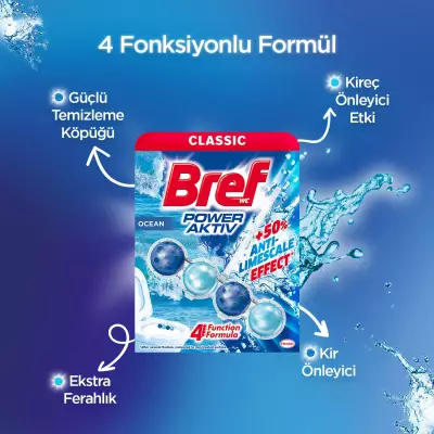 Bref WC Power Aktiv Duopack Tuvalet Bloğu Okyanus 2'li - 3