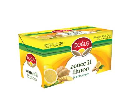 Doğuş Bitki Çayı Limon Zencefil 20li - Doğuş Çay
