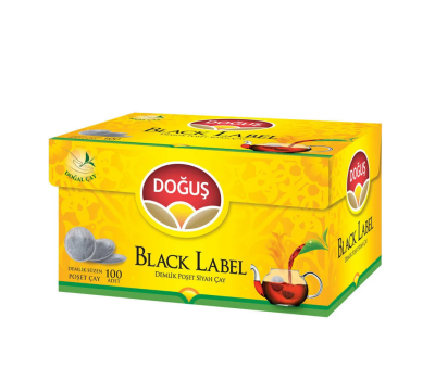 Doğuş Black Label Demlik Poşet Çay 100 lü - Doğuş Çay
