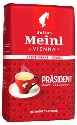 Julius Meinl Prasident Ground Çekirdek Kahve 500gr - Julius Meinl 