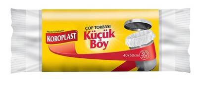 Koroplast Çöp Torbası Güçlü Küçük Boy 40x50 Beyaz 30 lu - Koroplast
