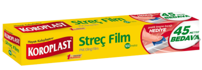 Koroplast Streç Film 100 metre Pratik Kesme Bıçağı Hediyeli - Koroplast