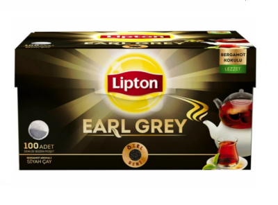 Lipton Earl Grey Demlik Poşet Çay 3.2gr 100lü - Lipton