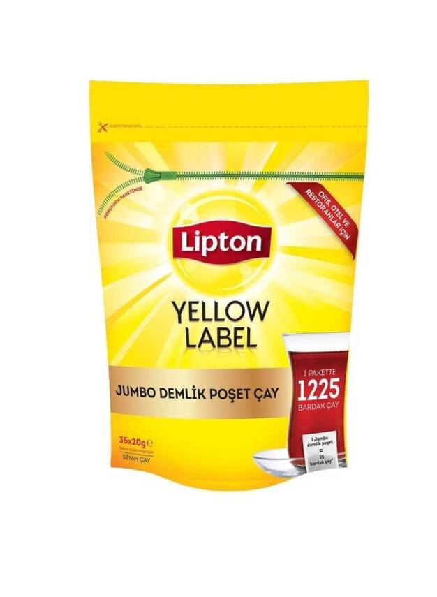 Lipton Yellow Label Jumbo Demlik Poşet Çay 20gr 35li - 1