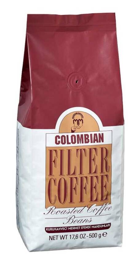 Mehmet Efendi Colombian 500 gr Çekirdek Filtre Kahve - 1
