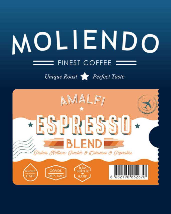 Moliendo Çekirdek Amalfi Espresso Blend Kahve 1000gr - 2