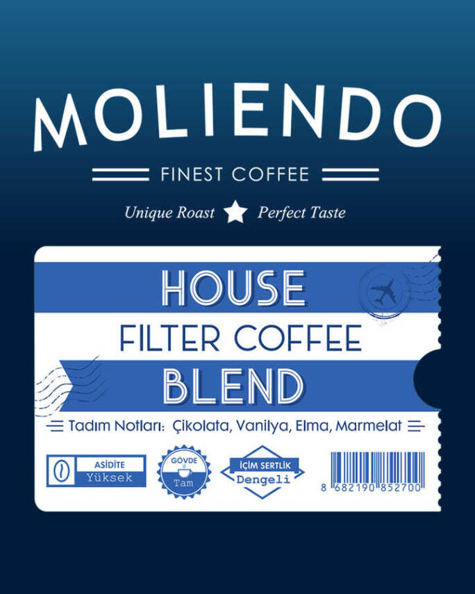 Moliendo Filtre House Blend Filtre Kahve 1000gr - 2
