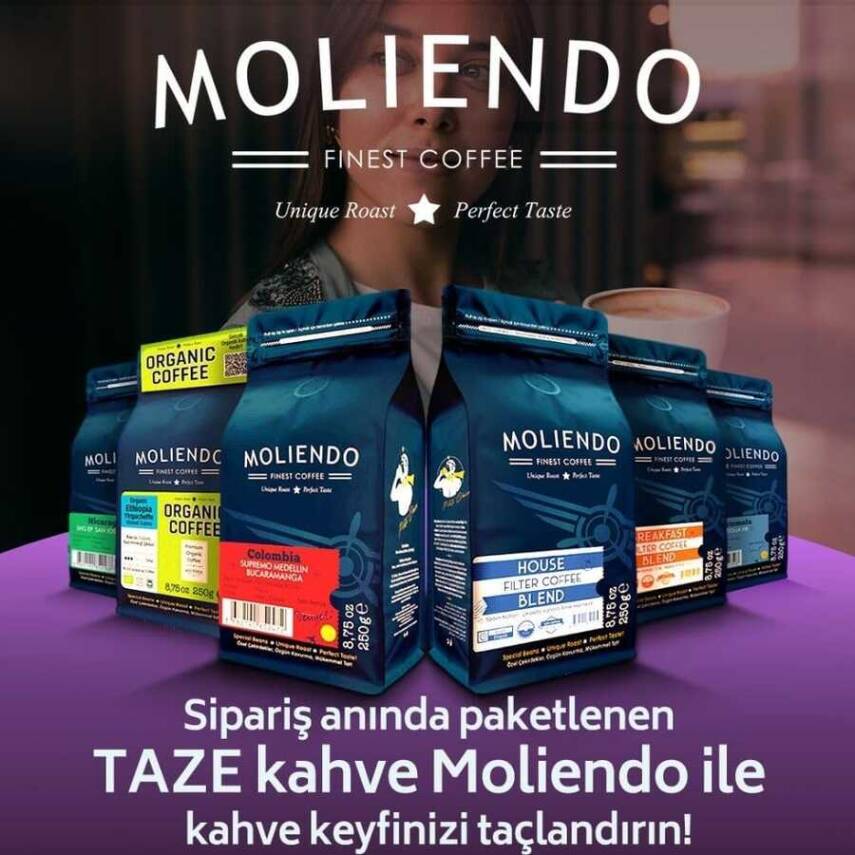 Moliendo Çekirdek Kahve Professional Caffe Crema Medium 1kg - 2