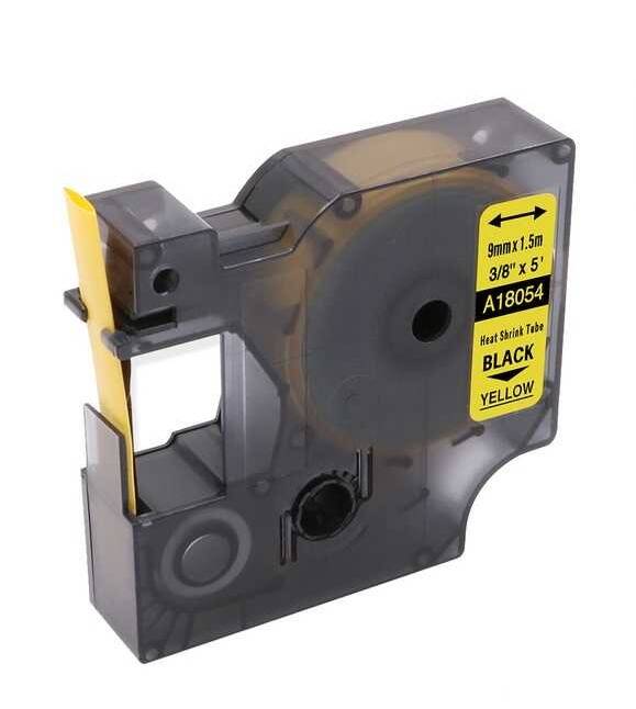 Muadil RhinoPro Isıyla Küçülen Şerit 9mmx1.5m Sarı/Siyah 18054 - 1