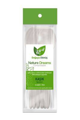 Roll-Up Kaşık Nature Dreams Şeker Kamışı 10 lu TM-KSK-0141 - 1