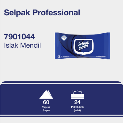 Selpak Professional Islak Mendil 60lı - 2