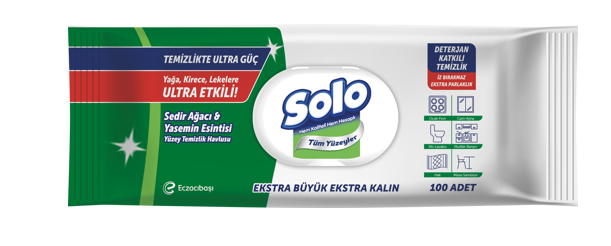 Solo Yüzey Temizlik Havlusu Ultra Güç Sedir&Yasemin 100yp 7906869 - 1