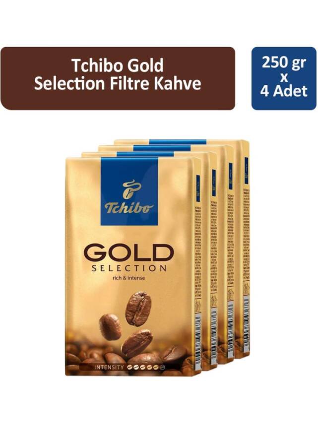 Tchibo Gold Selection Filtre Kahve 250 gr x 4 Adet - 1